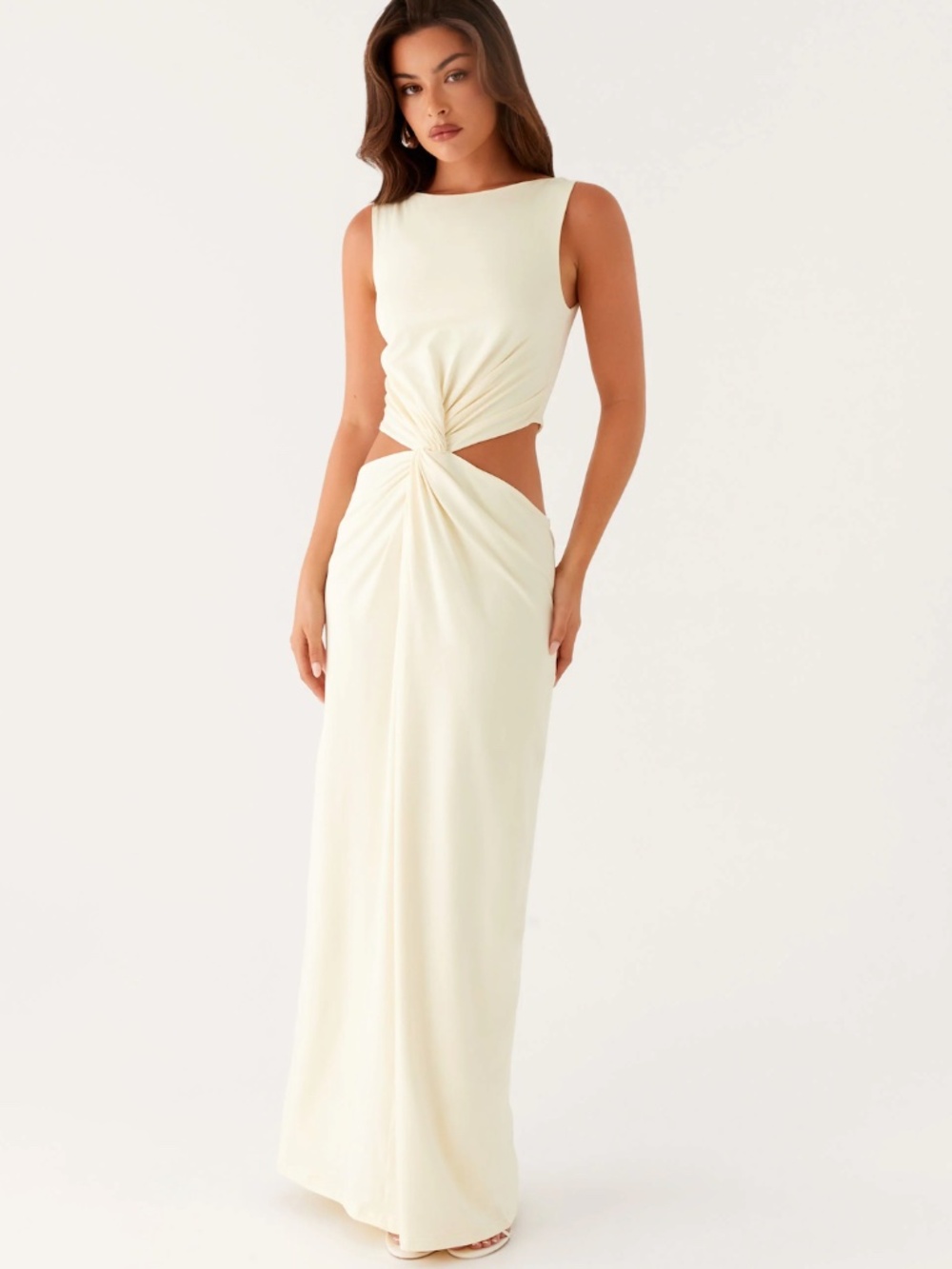 Peppermayo Lilabelle Twist Maxi Dress - Yellow